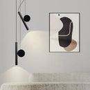 lampe suspension led blanc noir réglable