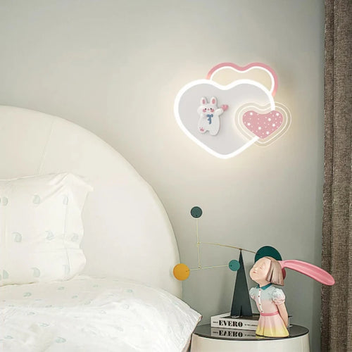 lampe de chevet mignonne pour chambre de princesse avec nœud rose - vue 3 sur 12