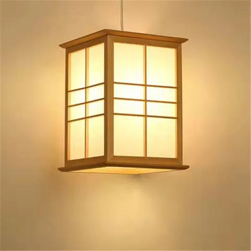 suspension en bois style japonais pour décoration intérieure
