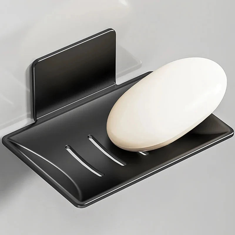 porte-savon mural en aluminium pour rangement pratique et moderne - vue 2 sur 9
