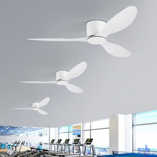 ventilateurs de plafond modernes simples avec télécommande sans lumière - vue 5 sur 9