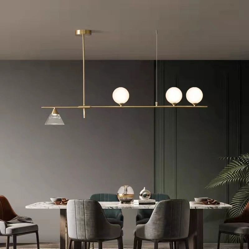 lampe suspendue moderne en verre pour décoration intérieure