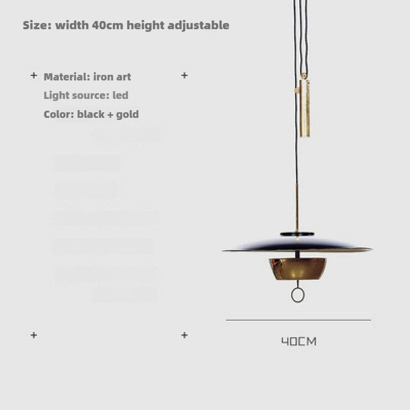 suspension moderne minimaliste en forme d'ovni pour tous espaces