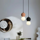 suspension LED boule ciment intérieur moderne nordique