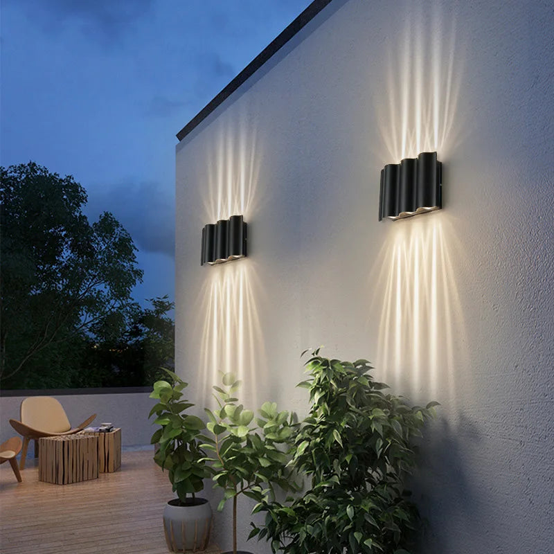 applique murale led étanche pour jardin et balcon en aluminium