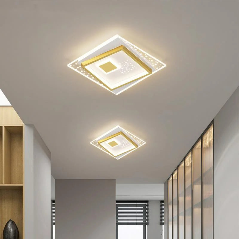 lustre moderne en led pour éclairage d'allée et couloir - vue 4 sur 12