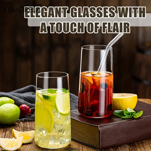 Ensemble 6 verres highball avec paille 460ml