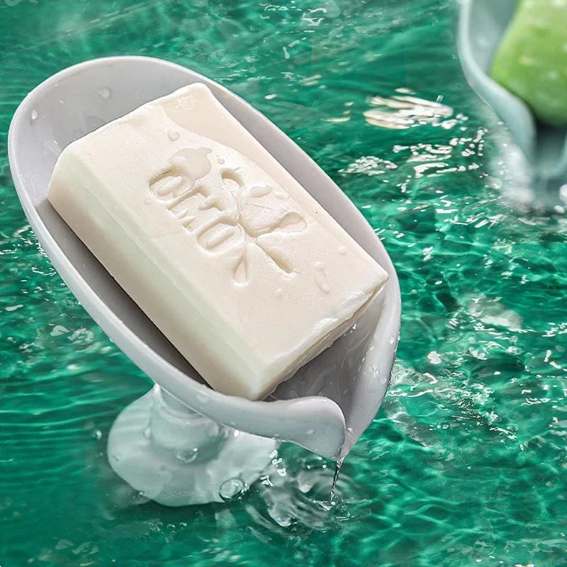 porte-savon design feuille pour salle de bain et douche - vue 6 sur 8