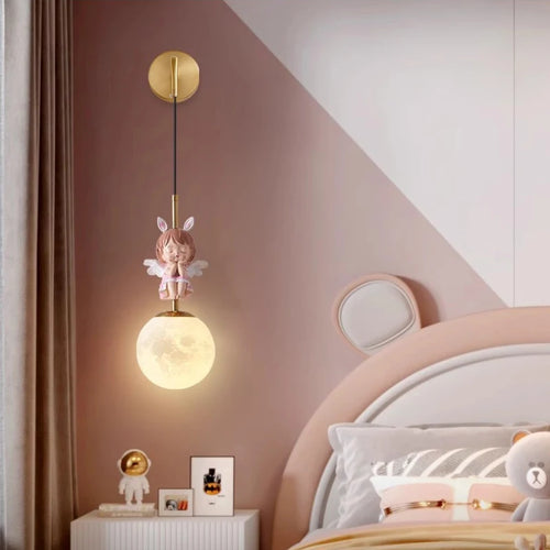applique murale ange moderne pour chambre d'enfant décorative - vue 2 sur 18