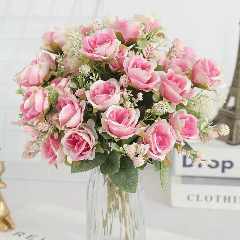 bouquet de pivoines artificielles pour mariage et décoration intérieure - vue 10 sur 15