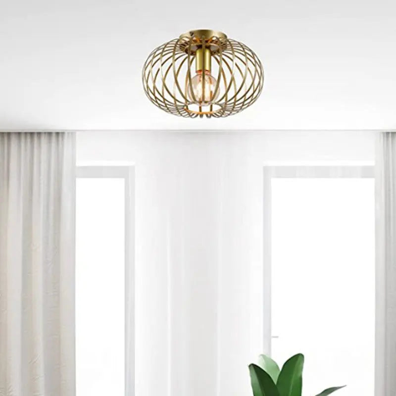 plafonnier moderne en fer style américain pour intérieur