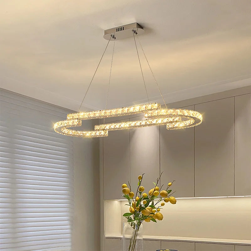 lustre en cristal de style italien pour décoration intérieure 2024 - vue 6 sur 13