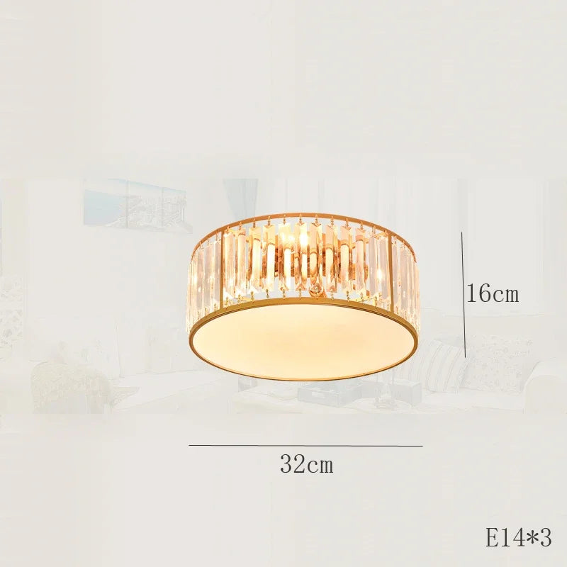 plafonnier led en cristal décoration intérieure moderne pour votre espace - vue 10 sur 12