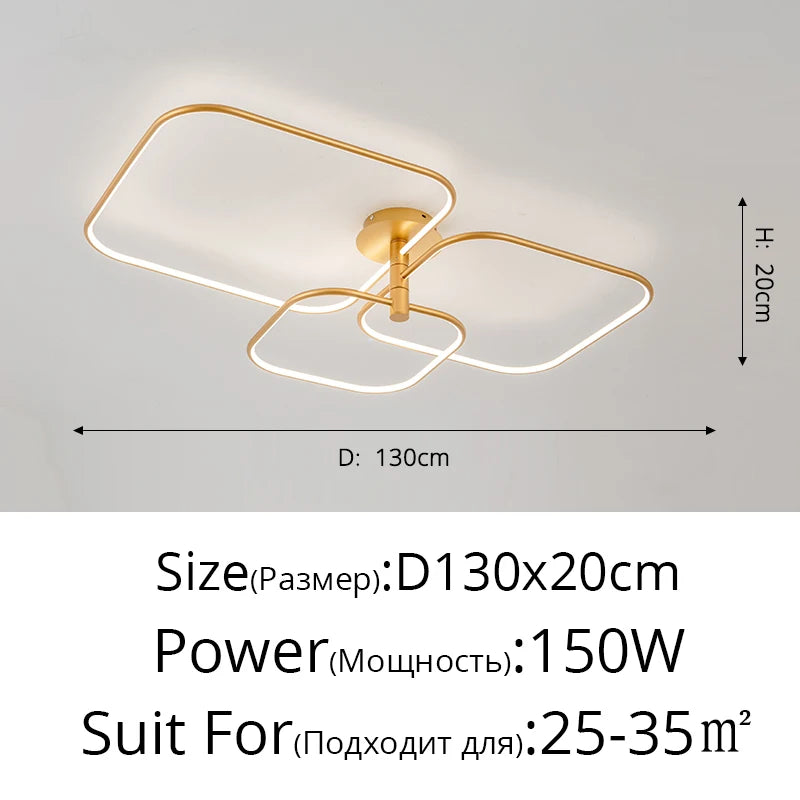 lustre led créatif moderne de luxe pour éclairage intérieur