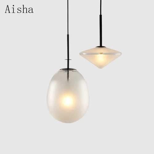 suspension en verre design pour décoration intérieure moderne - vue 3 sur 7