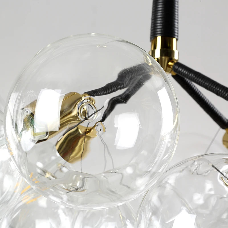 suspension moderne en verre pour décoration intérieure élégante - vue 6 sur 24