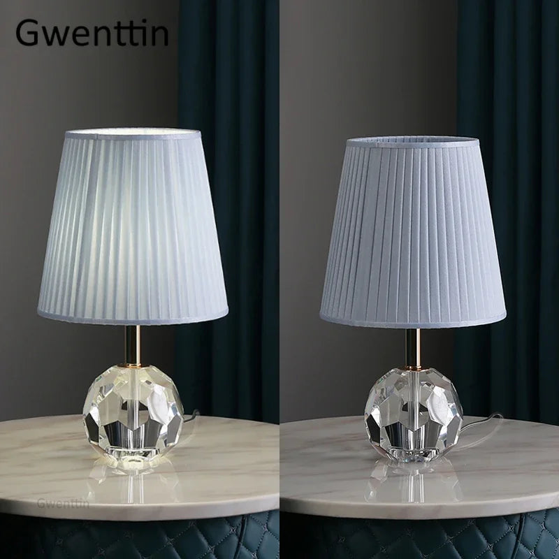 lampe à poser moderne en cristal pour décoration intérieure et éclairage - vue 6 sur 11