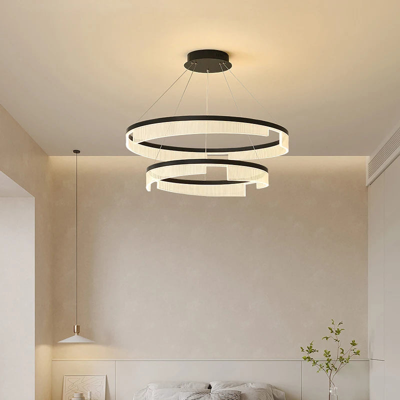 Lustre anneau LED au design moderne