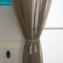 Voilage tulle rayures style moderne pour salon chambre