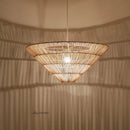 suspension en rotin style nordique fait main design wabi sabi