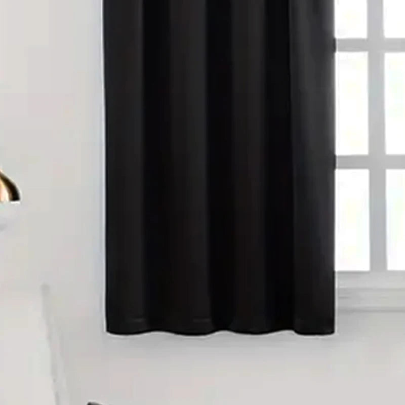 Rideau occultant court moderne pour cuisine chambre salon - vue 4 sur 10