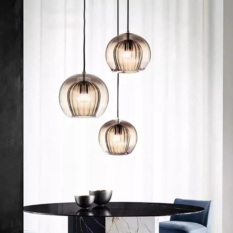 lustre moderne en verre pour un intérieur créatif - vue 4 sur 15