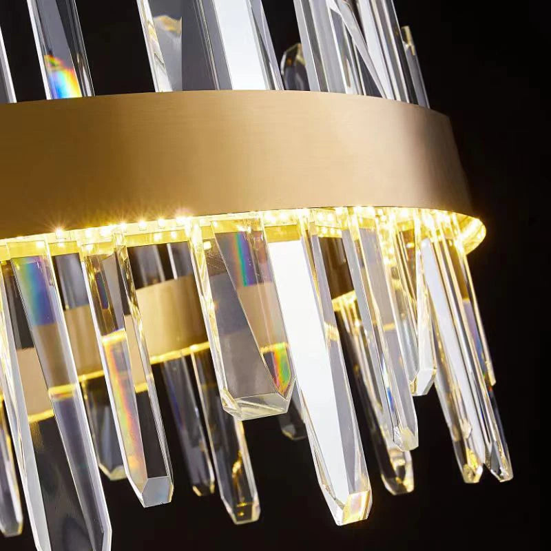 Lustre en cristal à led design moderne pour intérieur | Lumeers
