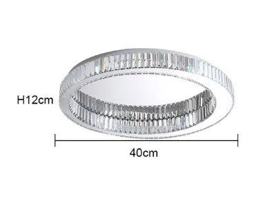 plafonnier circulaire en cristal moderne pour décoration intérieure - vue 16 sur 15