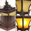 lampadaire de jardin rétro en aluminium antirouille étanche