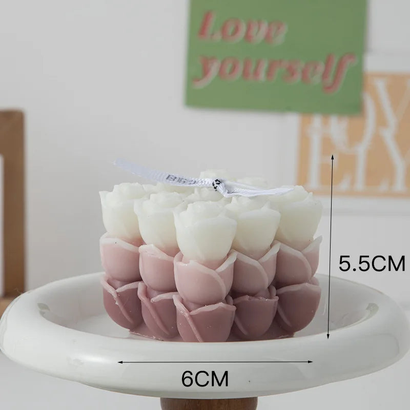 bougie parfumée big cube pour décoration moderne et aromathérapie - vue 18 sur 39