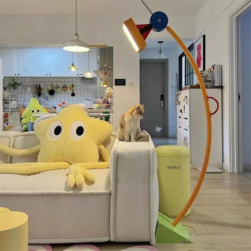 Nordique Memphis lampadaires moderne bohème fer Art Luminaires pour salon chambre Restaurant canapé décoratif coin lumières - vue 4 sur 11