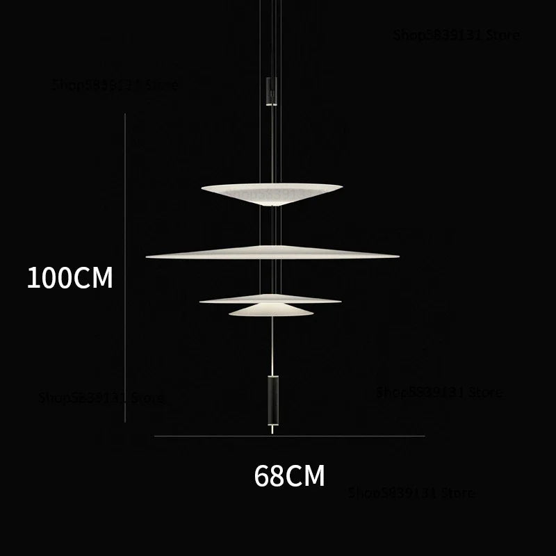 suspension modernes en acrylique de styliste nordique