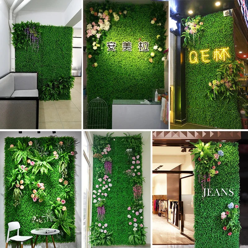 pelouse artificielle décoration murale pour événements et fêtes - vue 6 sur 21