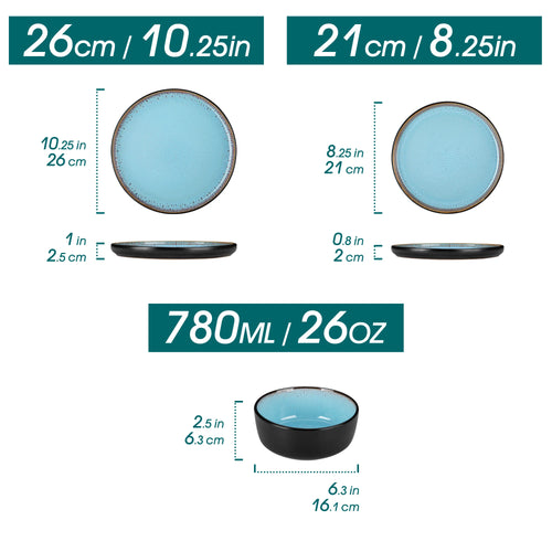 Service de table en ceramique gres style moderne