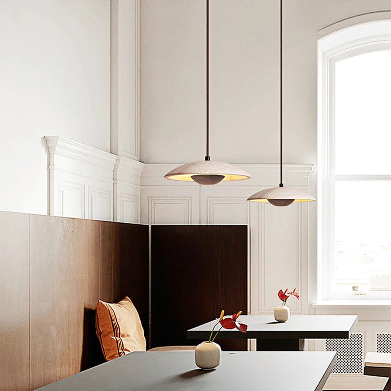 Suspension LED en pierre naturelle pour style scandinave