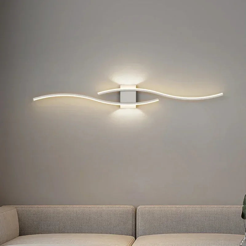 applique murale moderne led lumière décorative intérieure design élégant - vue 5 sur 18