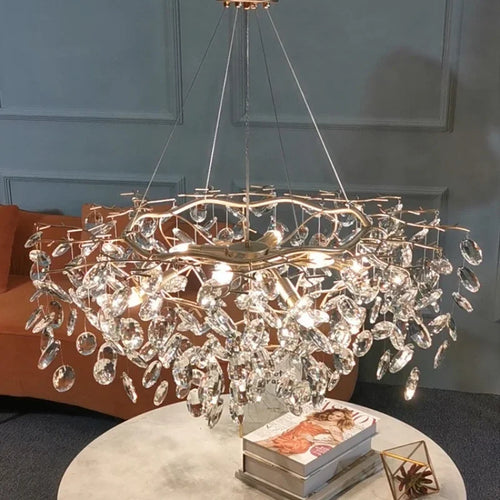 lustre en cristal de luxe pour un éclairage raffiné - vue 6 sur 9