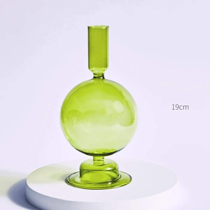 bougeoirs nordiques en verre pour mariage et cadeaux décoratifs - vue 8 sur 16