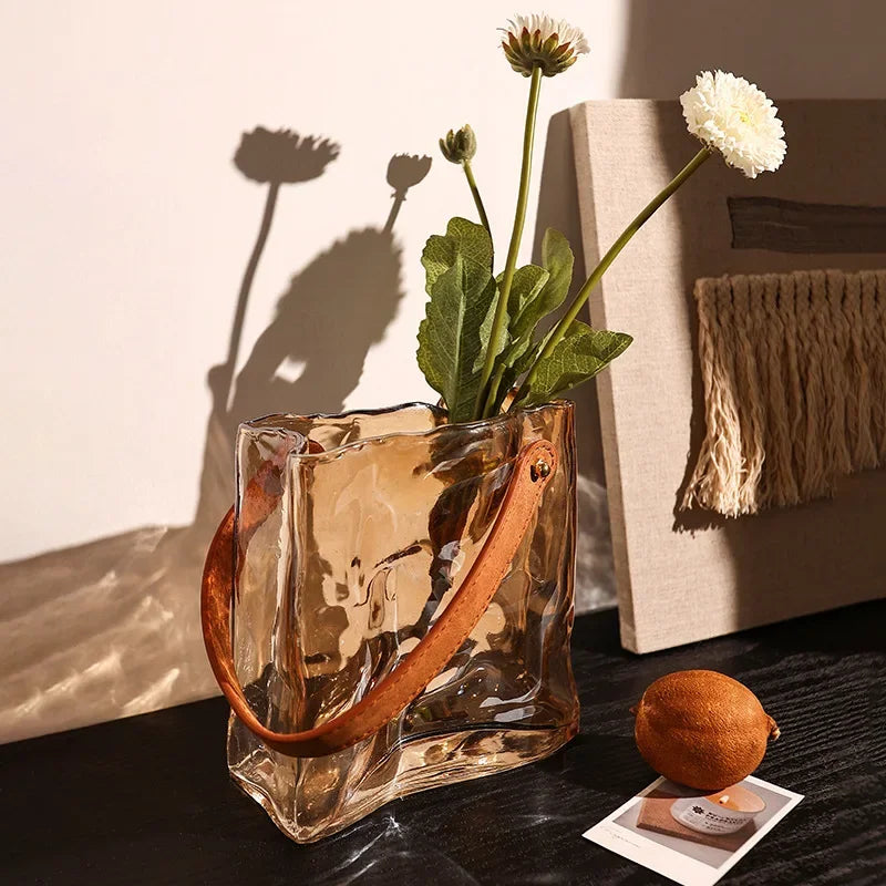 vase en verre terrarium hydroponique décoration moderne pour plantes - vue 4 sur 9