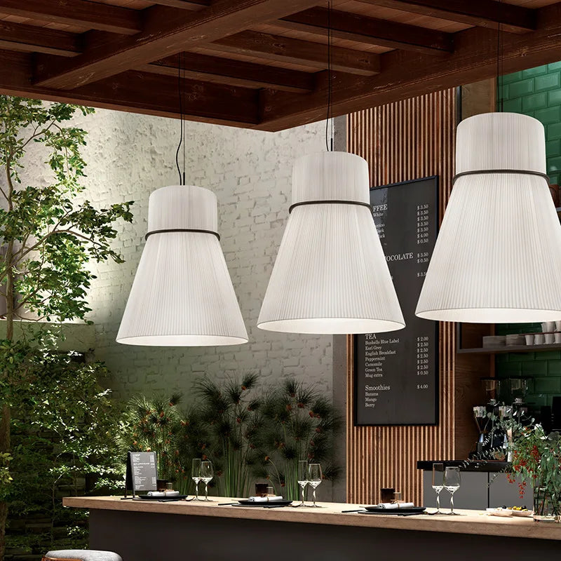 lustre moderne en tissu chinois pour décoration intérieure élégante - vue 3 sur 15
