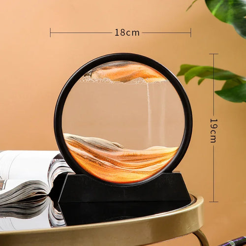 sablier en verre 3d paysage de sable en mouvement décoration artistique - vue 40 sur 54