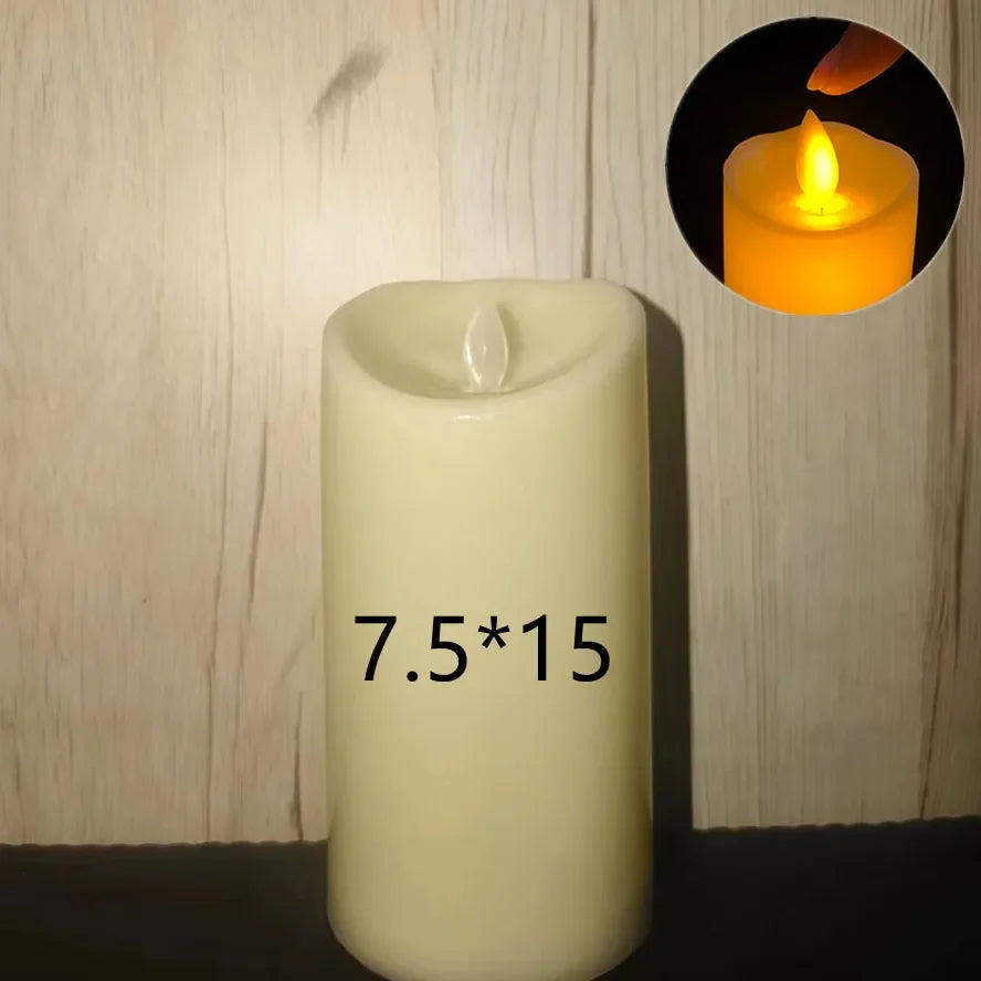 lampe à bougie électrique sans flamme pour décorations de mariage et fêtes - vue 8 sur 14