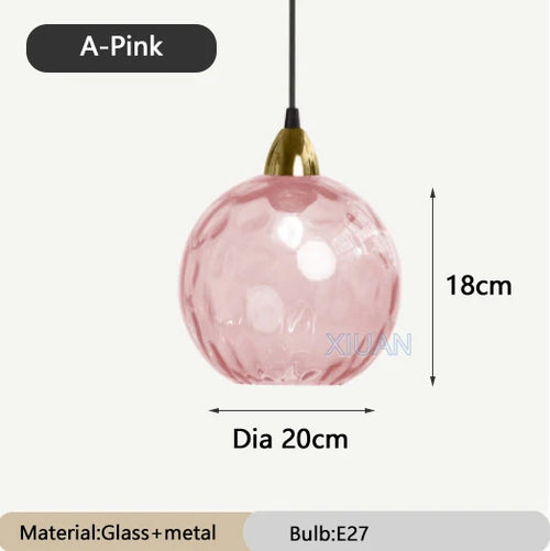 lustre en verre coloré lumineux pour restaurant - vue 15 sur 25
