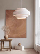 lustre à led en tissu style wabi sabi pour décoration intérieure