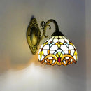 applique murale en verre méditerranéen style vintage éclairage LED