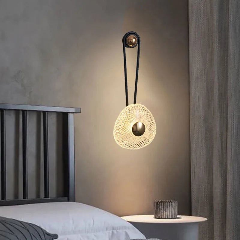 Applique murale led nordique moderne dorée décorative d'intérieur - vue 4 sur 8