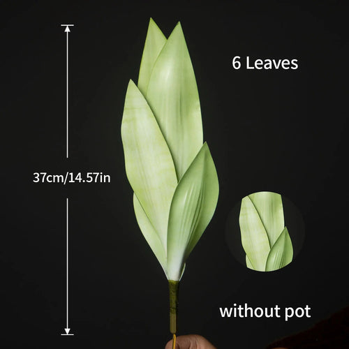plante tropicale artificielle avec feuilles d'orchidée pour décoration intérieure - vue 7 sur 7