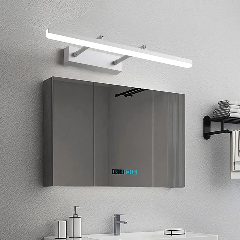 lampe de miroir led minimaliste moderne réglable et rétractable - vue 6 sur 14