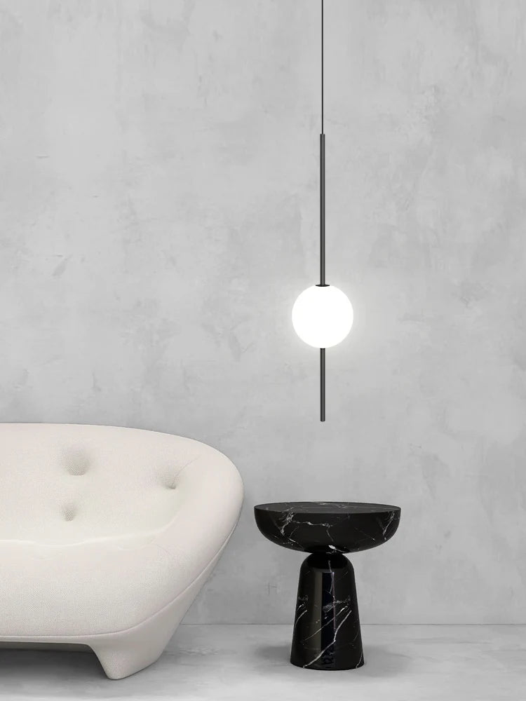 lustre moderne minimaliste creux duplex loft escalier colimaçon villa hôtel - vue 6 sur 14