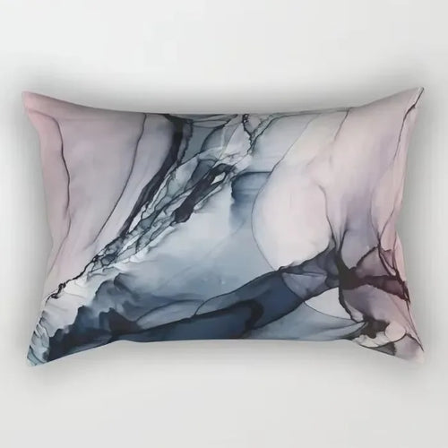 taie d'oreiller rectangulaire polyester rayures aquarelle chinoises